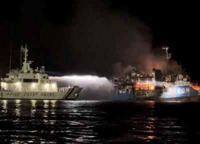 آتش سوزی کشتی تفریحی در فیلیپین جان 12 نفر را گرفت